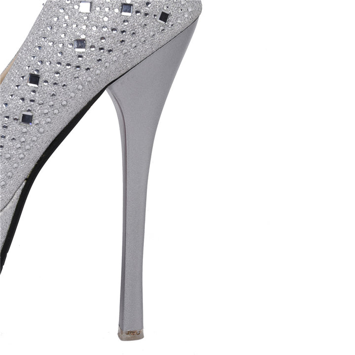 Scarpin Meia Pata Com Cristais