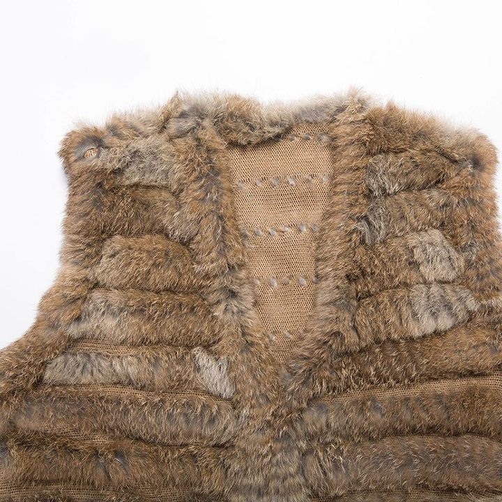 COLETE ALONGADO DE PELO SINTÉTICO - PODEROSA SHOP