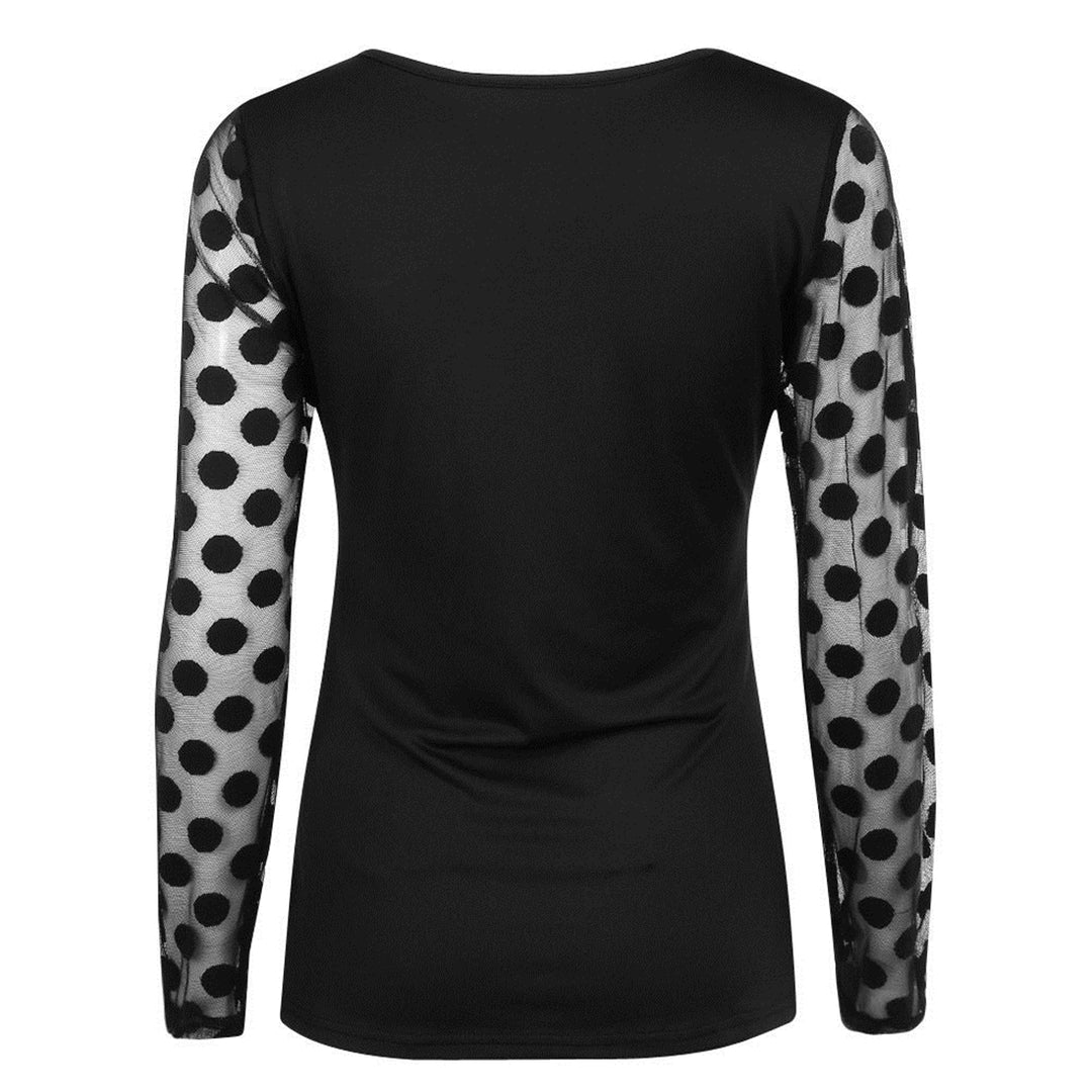 Blusa Tule Poá Preta