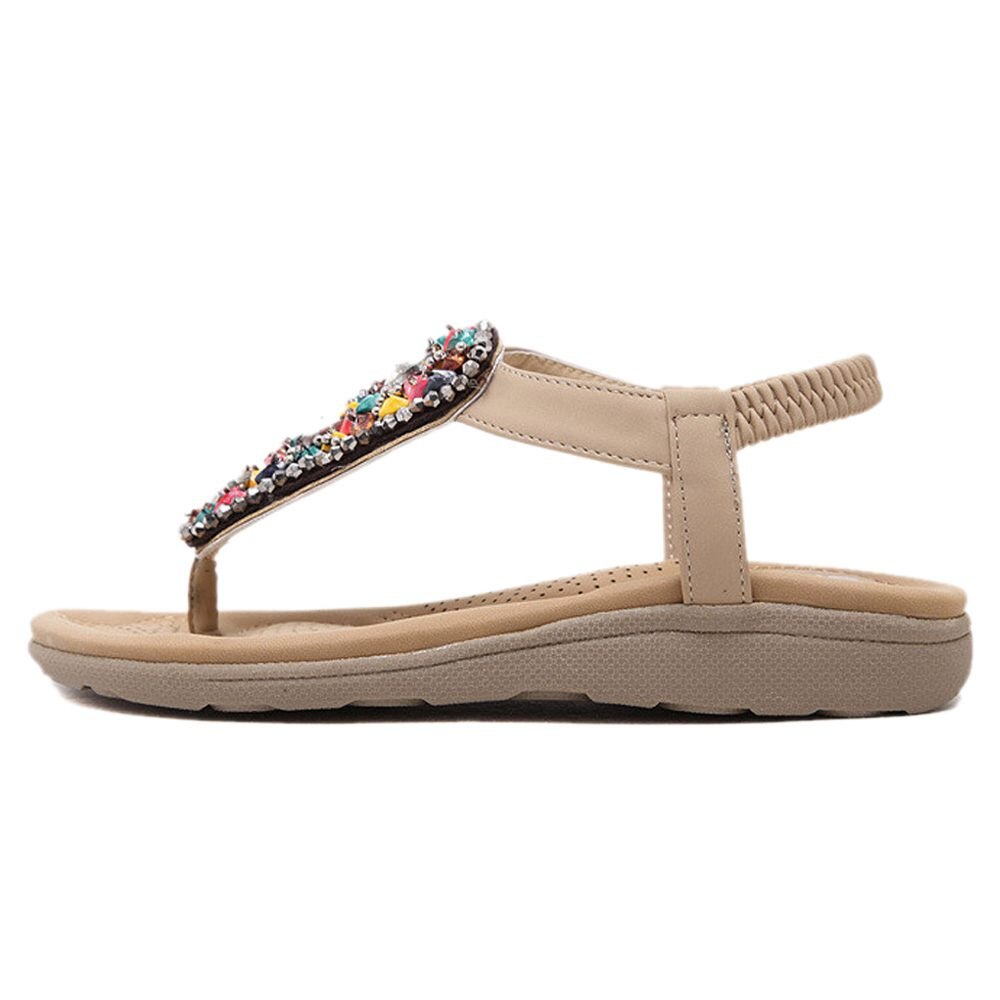 Sandália Confort com Pedrarias