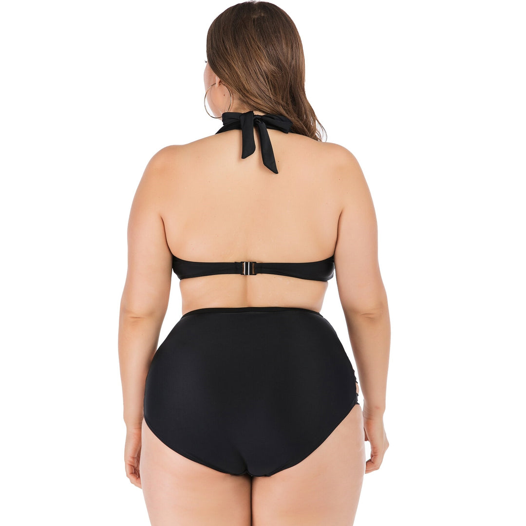 Biquíni Plus Size Strappy Preto