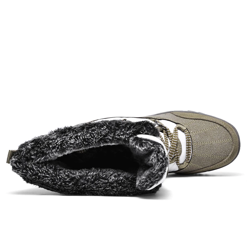 Bota Impermeável Snow Boot Com Pelos e Amarração