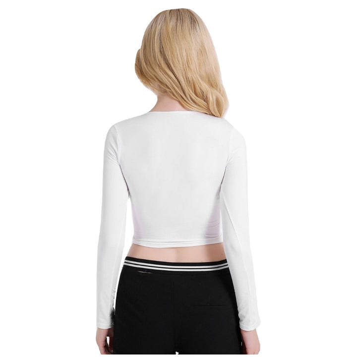 Cropped Decote Cruzado Branco