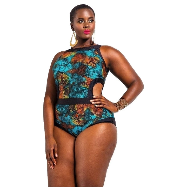 Maiô Plus Size Regata Multicor
