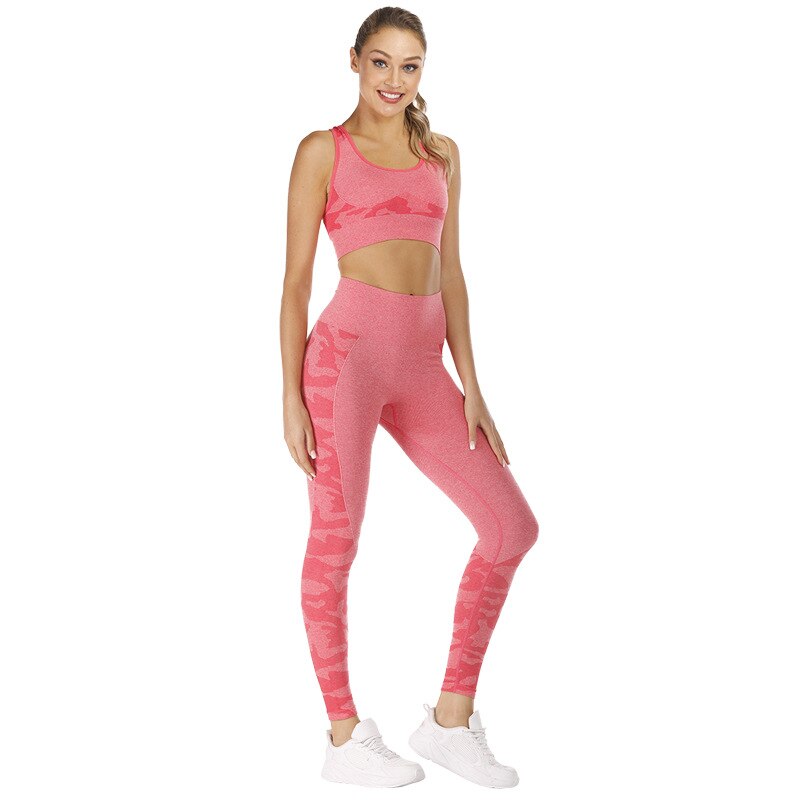 Conjunto Fitness Legging e Top Estampado