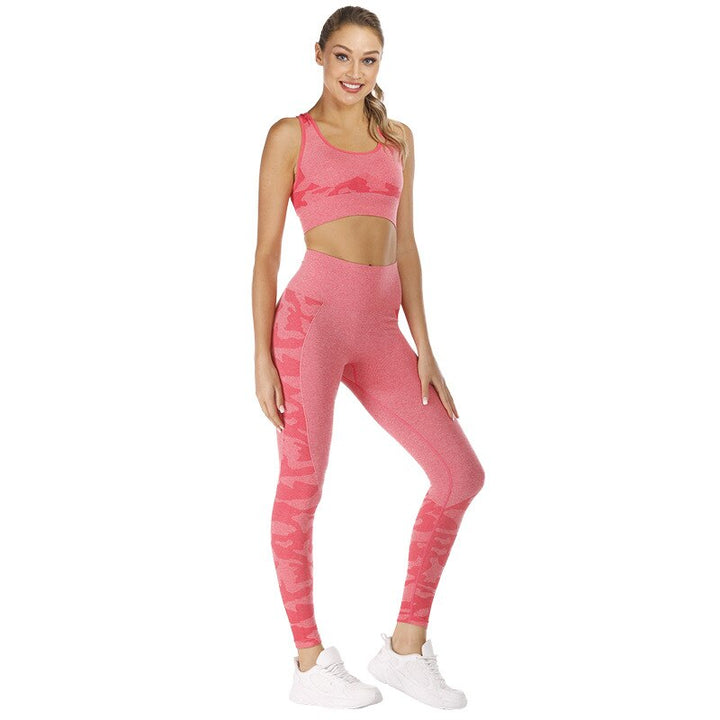 Conjunto Fitness Legging e Top Estampado