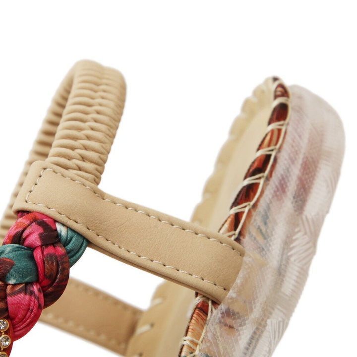 Rasteira Confort Tiras Com Strass