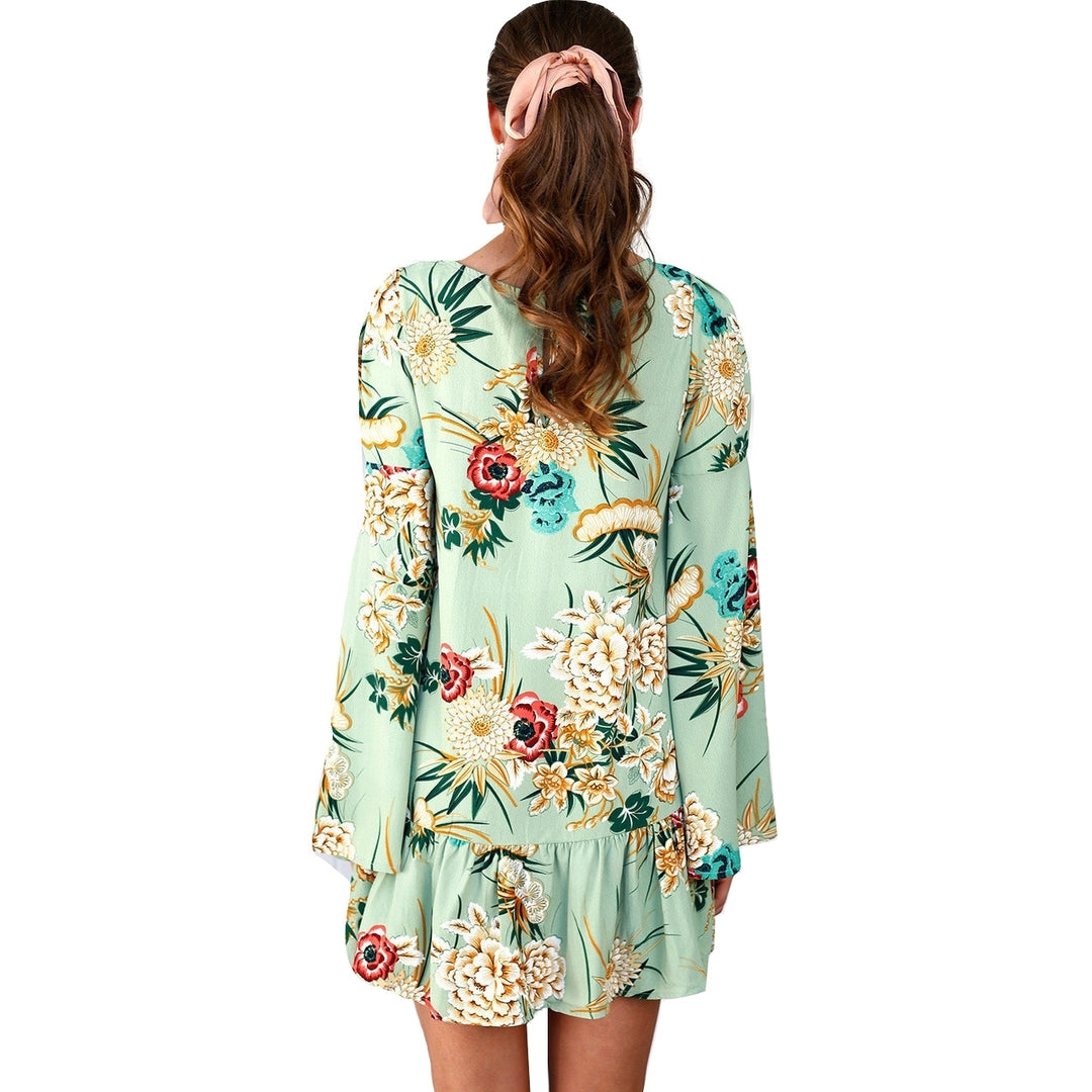 Vestido Manga Sino Floral