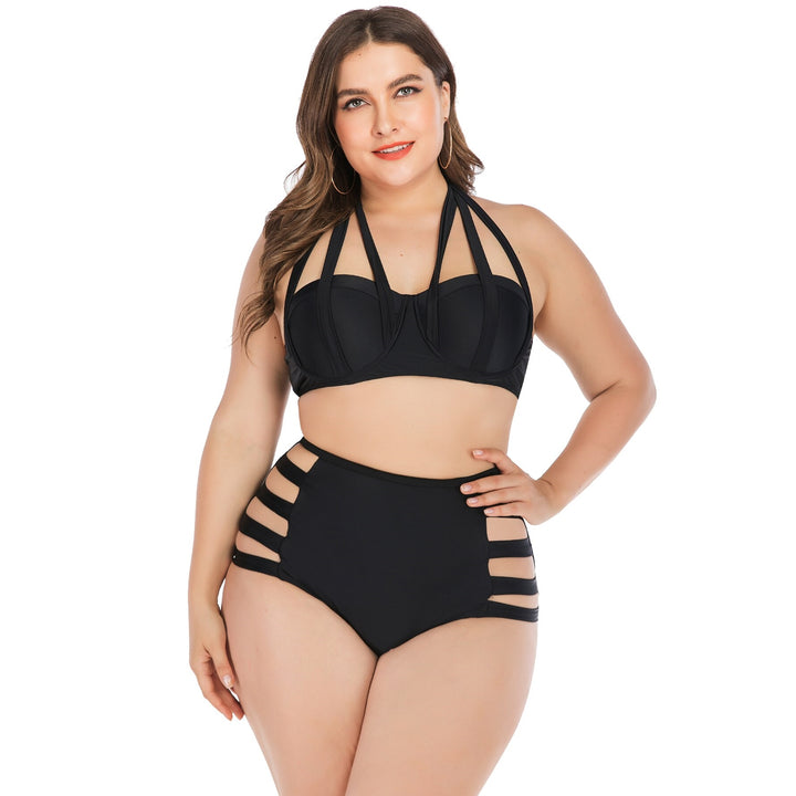 Biquíni Plus Size Strappy Preto