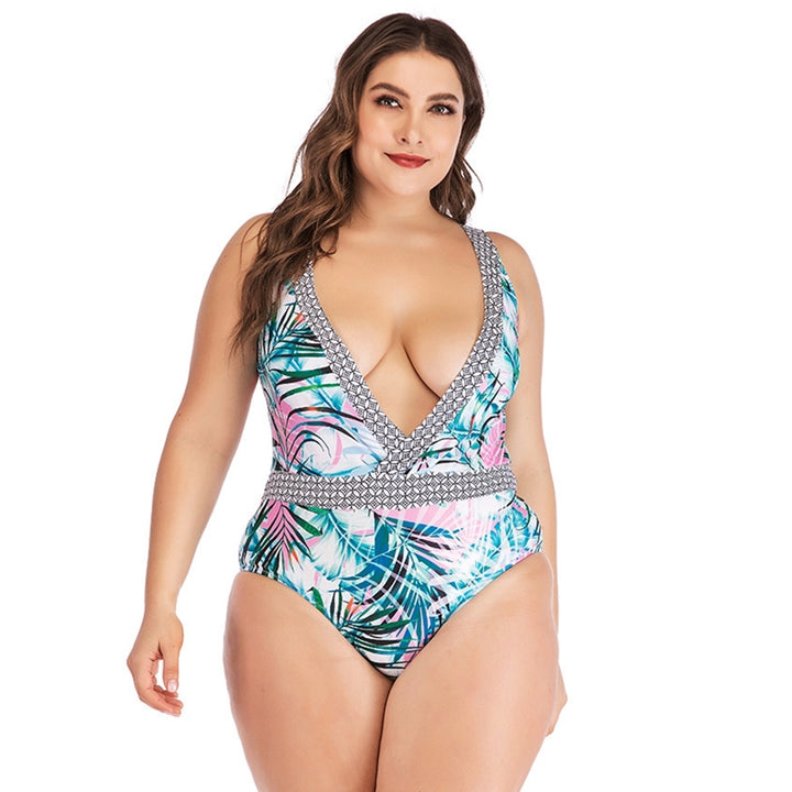 Maiô Cavado Tropical Plus Size