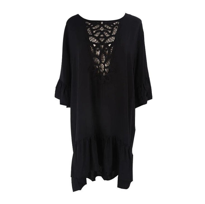 Saída de Praia Detalhe Renda Preta