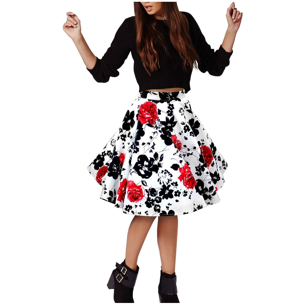 Saia rodada hot sale midi floral