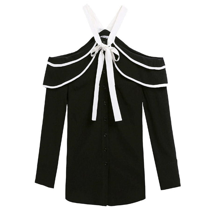 Camisa Open Shoulder com Laço