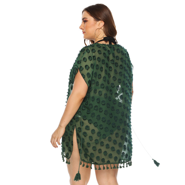 Saída de Praia Plus Size Chiffon