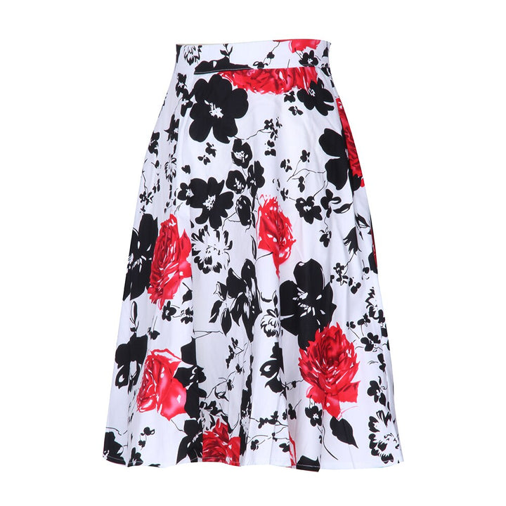 Saia Midi Rodada Floral