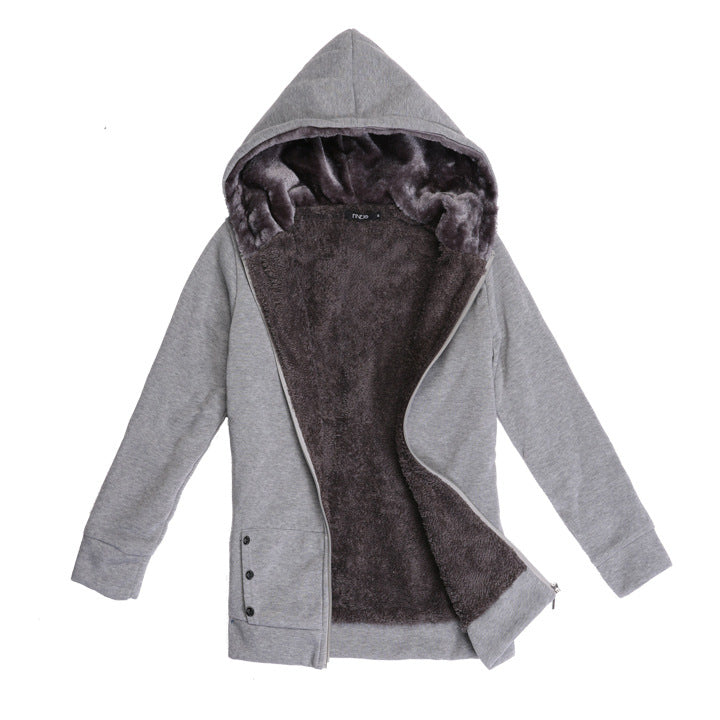 Casaco Moletom Forrado Com Pelos