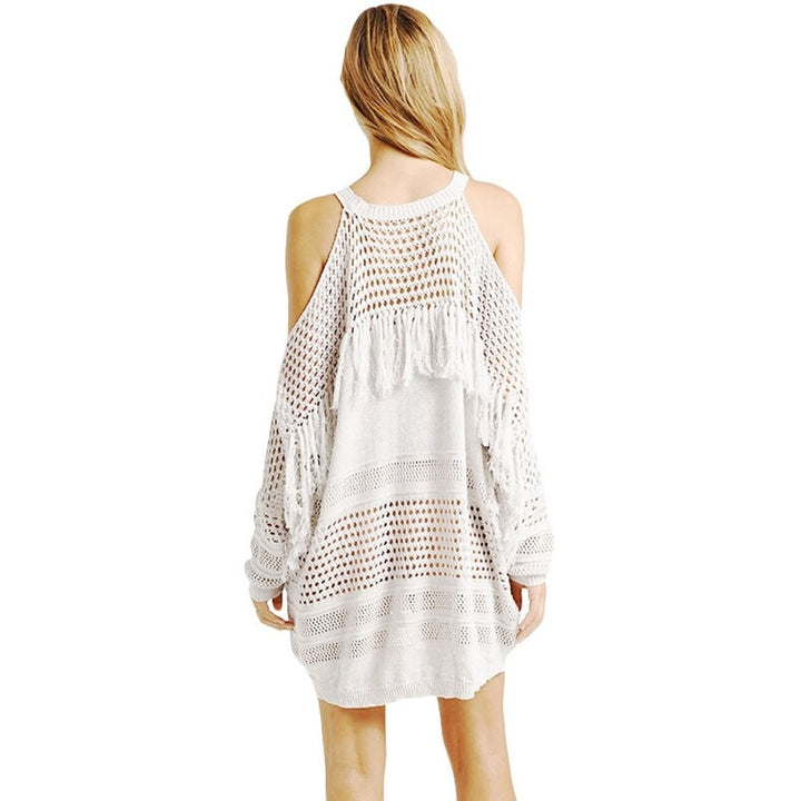 Saída de Praia Open Shoulder Tricot