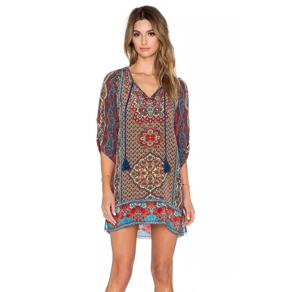 Saída de Praia Estampa Étnica