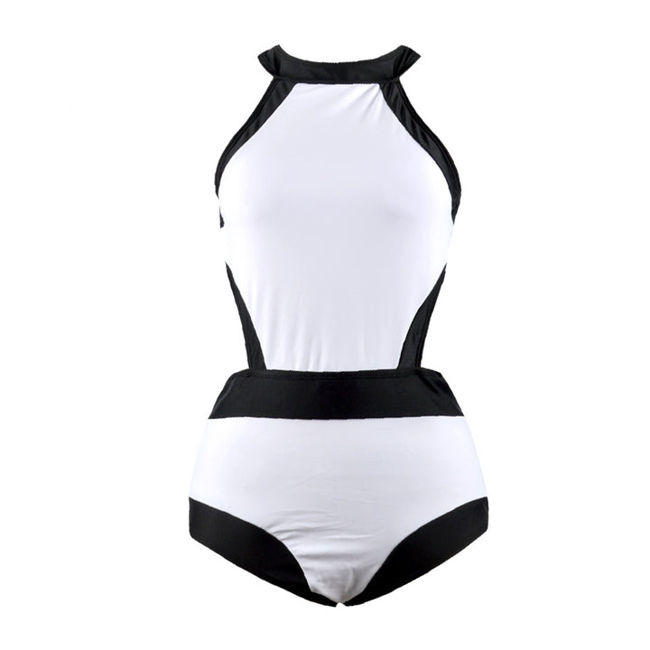 Maiô Regata Geométrico Preto e Branco