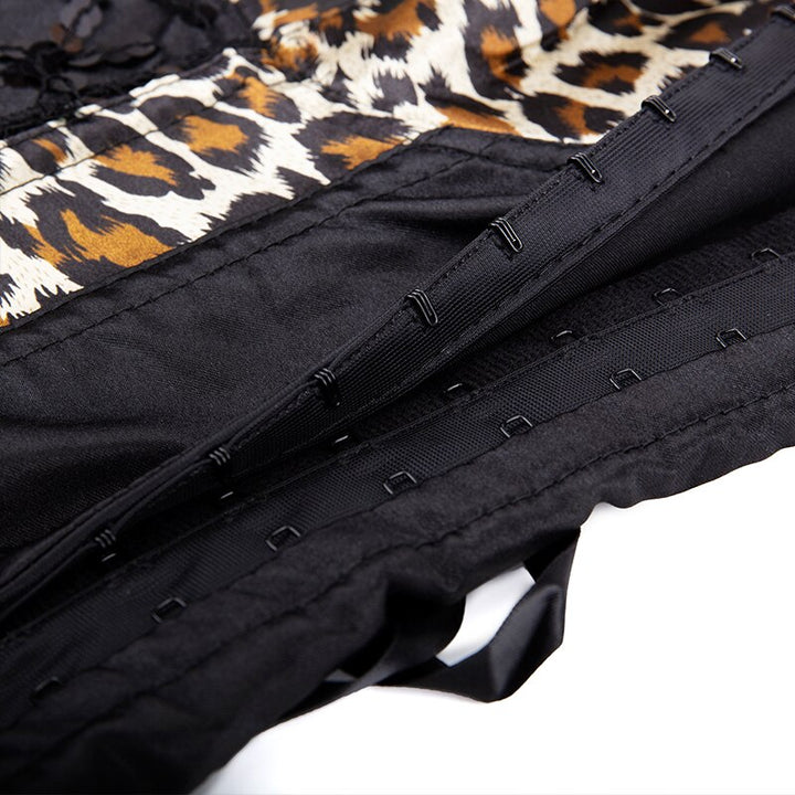 Corset Overbust Paetês Leopardo