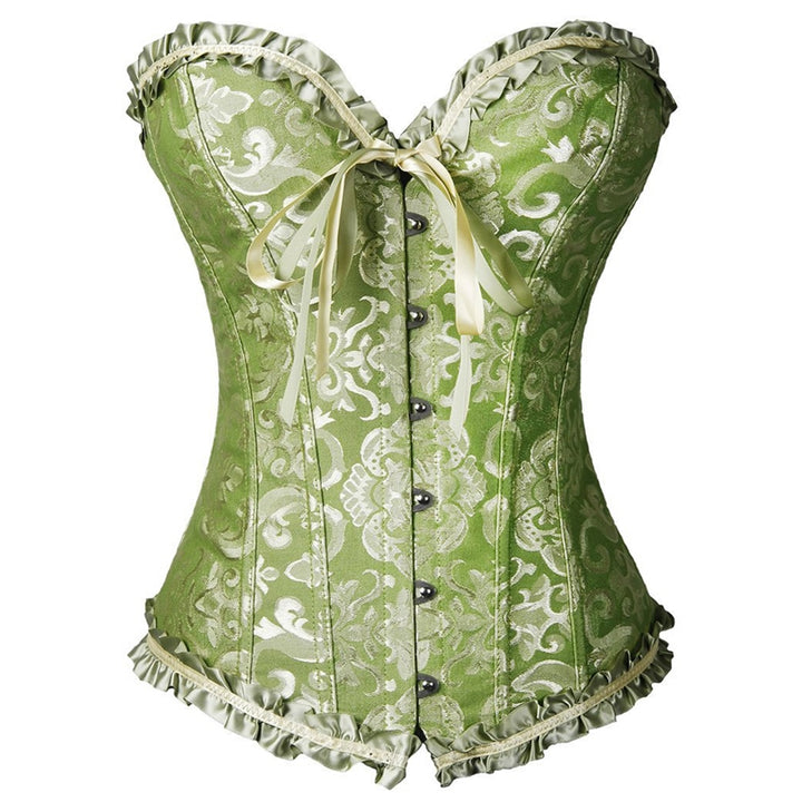 Corset Overbust Plus Size Verde