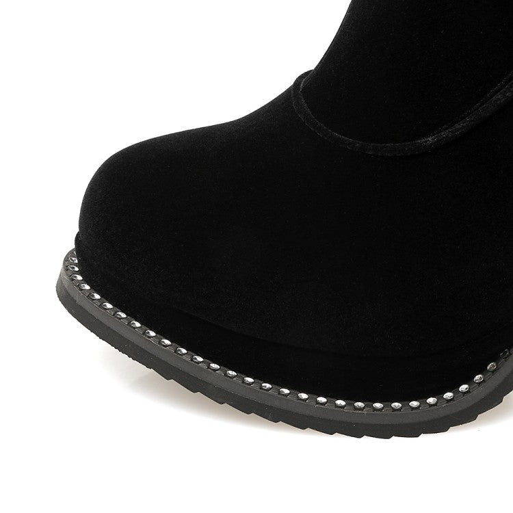 Bota Over The Knee Salto Alto Com Pelos