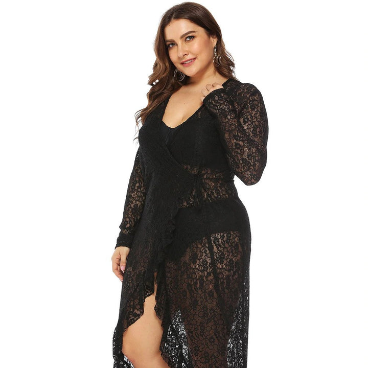 Saída Kimono Renda Plus Size