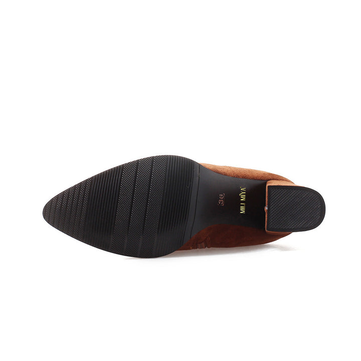 Bota Over The Knee Acamurçada Com Laço