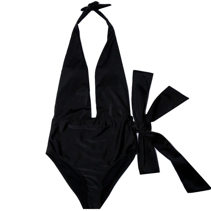 Maiô Decote Profundo Com Amarração