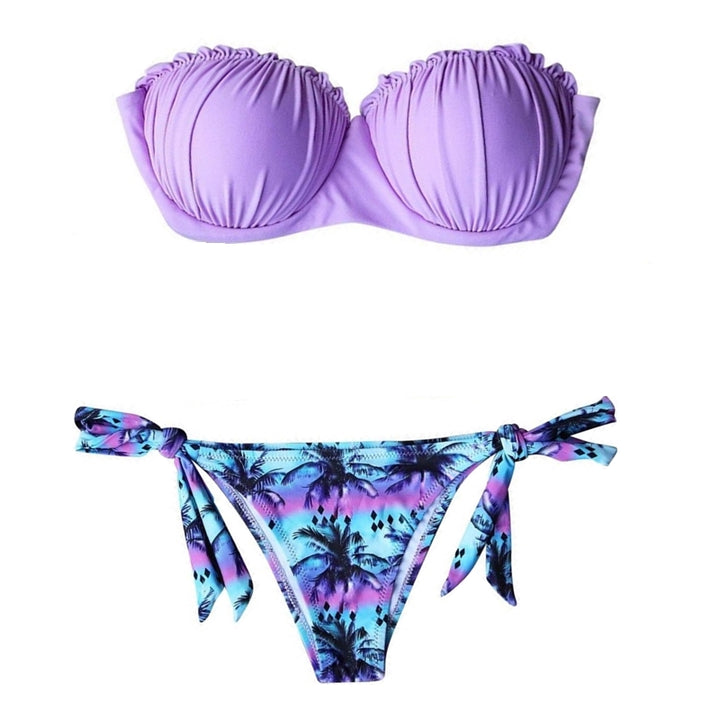 Biquíni Tomara que Caia com Tanga de Amarrar