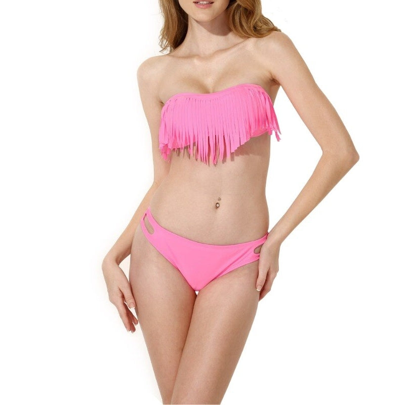Biquíni Tomara que Caia com Franjas