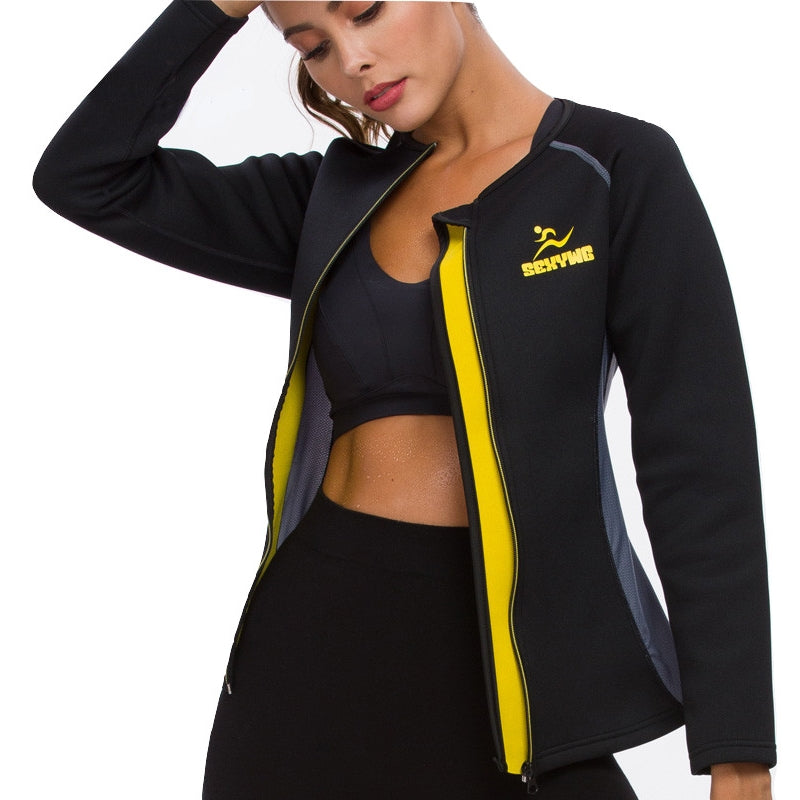 Jaqueta Fitness Redutora Modeladora Efeito Sauna