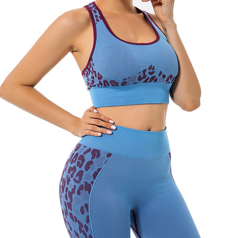 Conjunto Fitness Legging e Top Leopardo