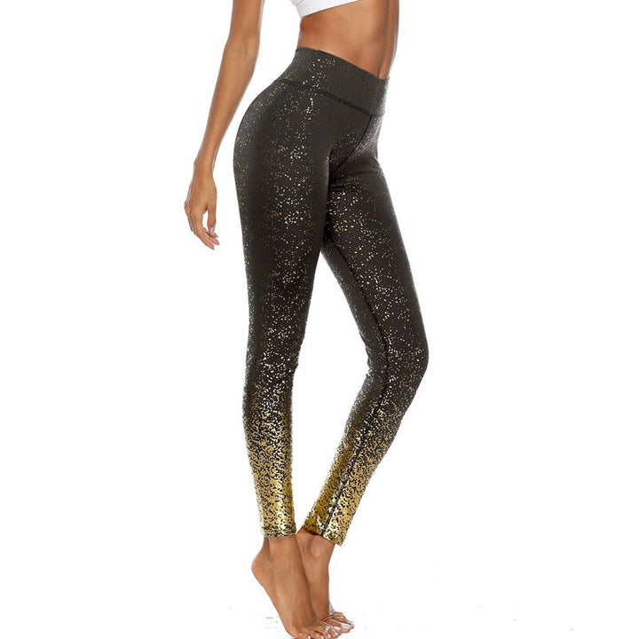 Legging Fitness Brilho Dourado