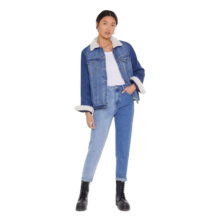 Jaqueta Jeans Feminina Forrada Com Pelos