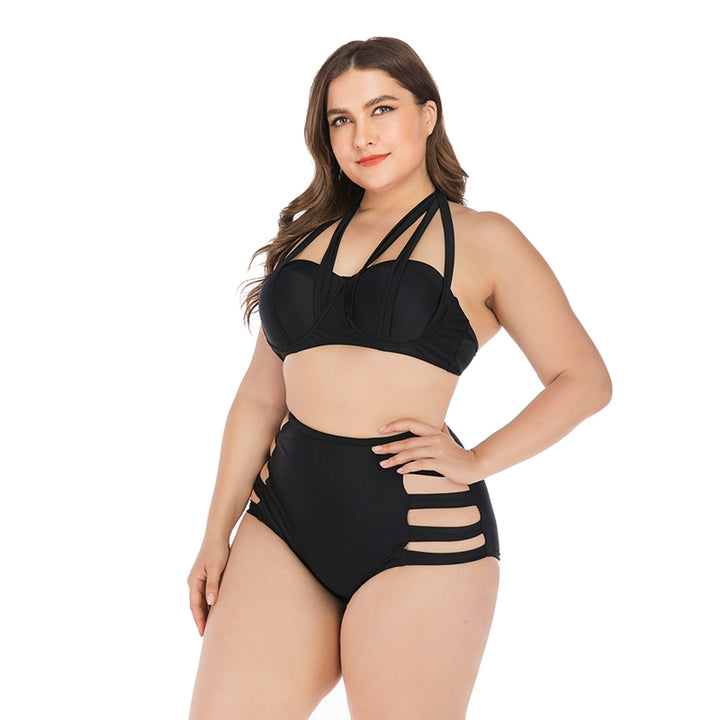 Biquíni Plus Size Strappy Preto
