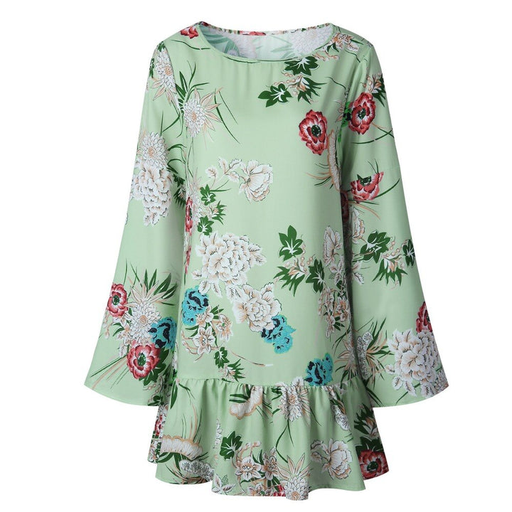 Vestido Manga Sino Floral