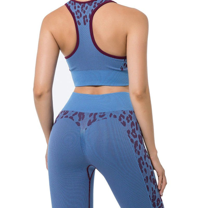 Conjunto Fitness Legging e Top Leopardo