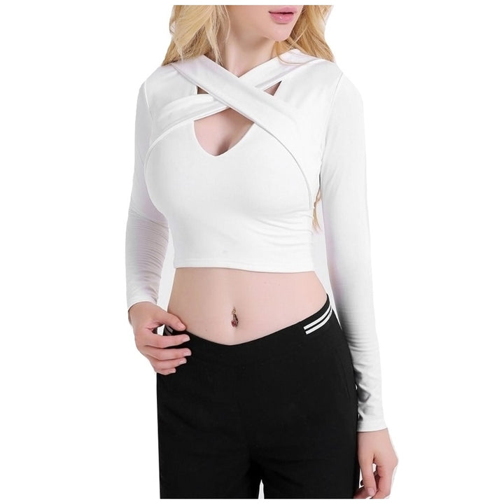Cropped Decote Cruzado Branco