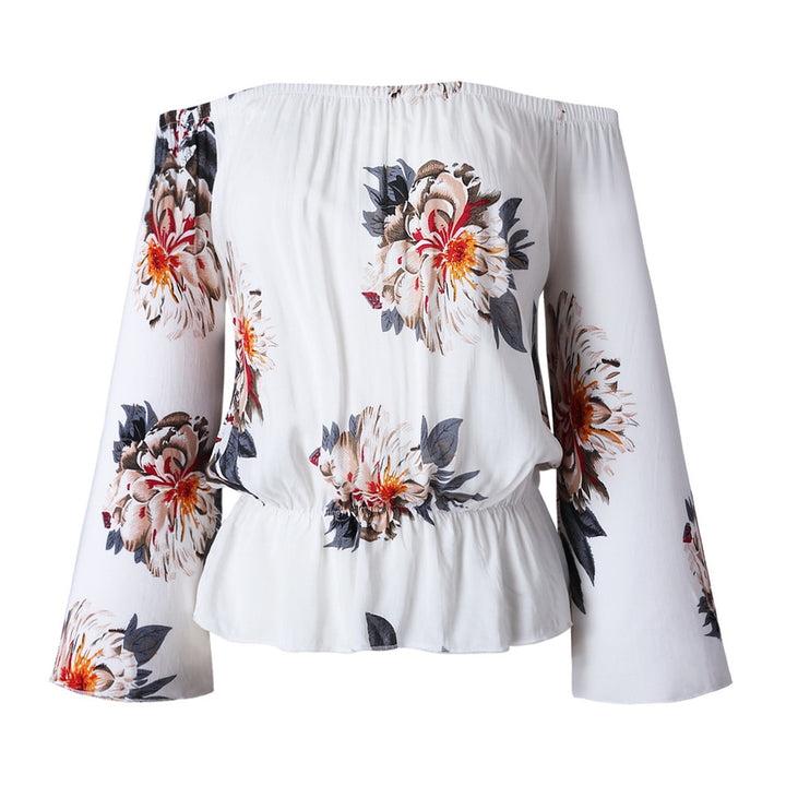 Blusa Ombro a Ombro Floral