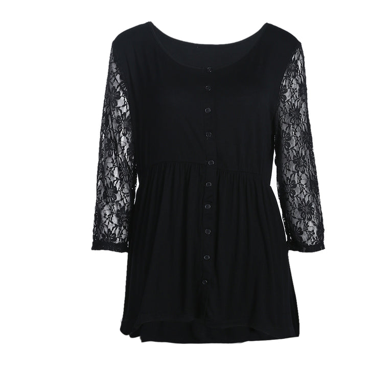 BLUSA MANGA RENDA PLUS SIZE - PODEROSA SHOP