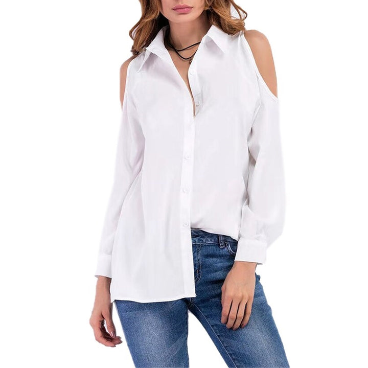 Camisa Feminina Ombro Vazado