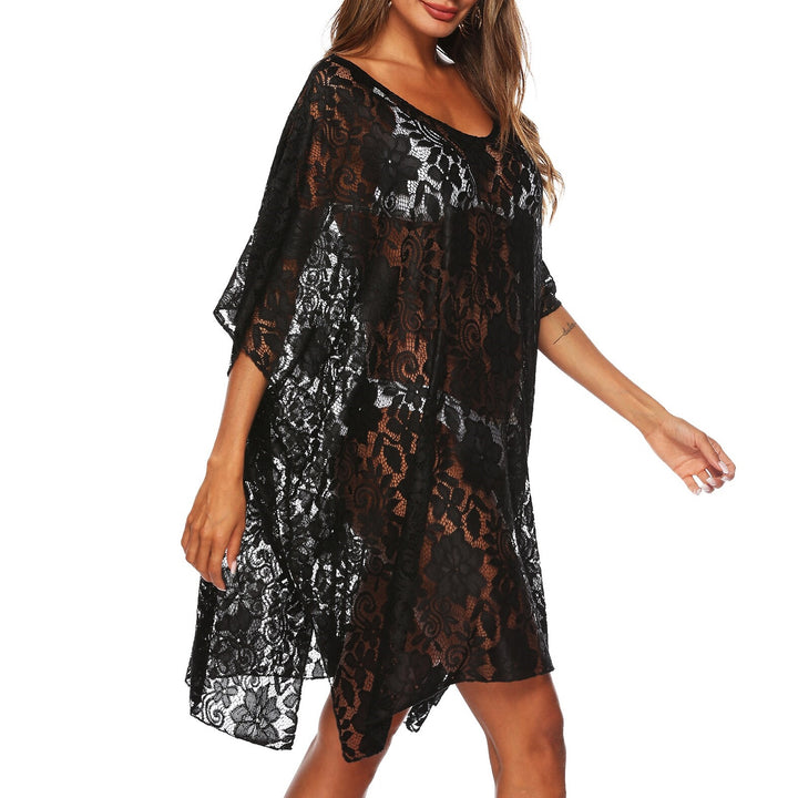 Saída de Praia Kaftan Renda Preta