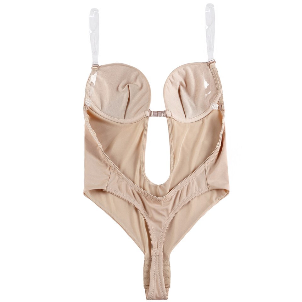 Body Modelador Com Decote Profundo