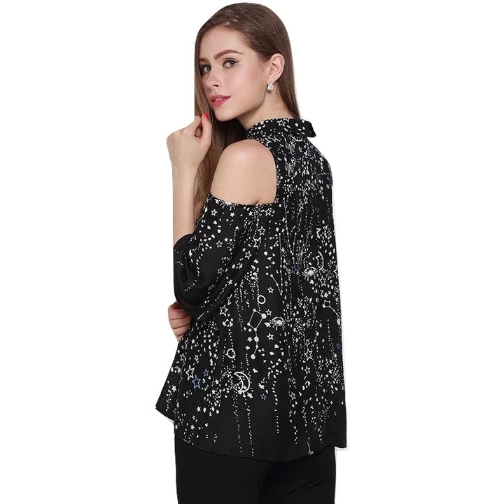 Blusa Open Shoulder Galáxia