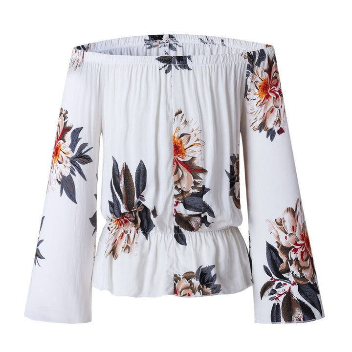 Blusa Ombro a Ombro Floral
