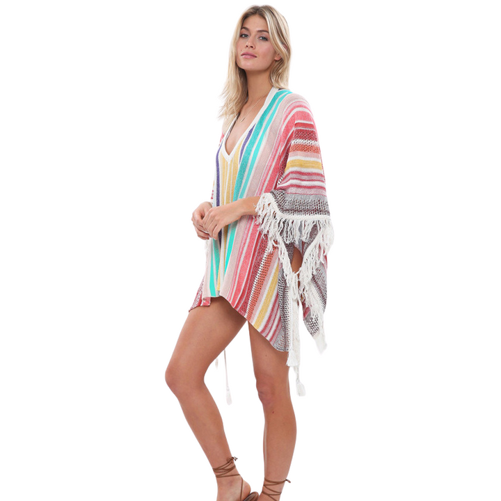 Túnica Saída de Praia Multicor