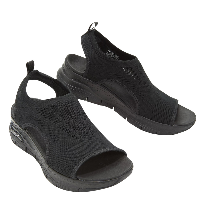 Sandália Confort Ortopédica Salto Plataforma