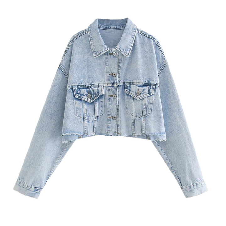 Jaqueta Jeans Oversized Curta