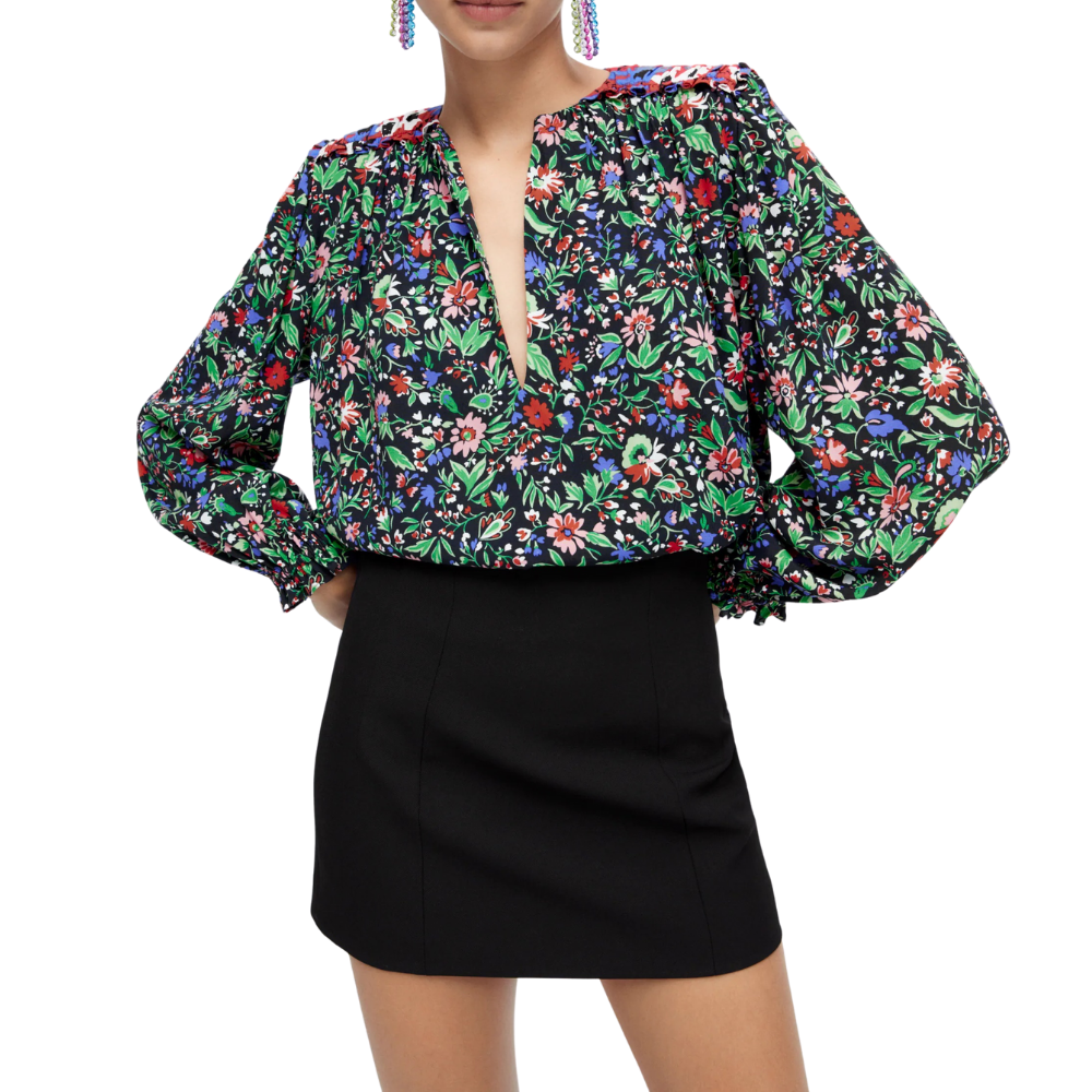 Camisa Estampada Elástico Punhos